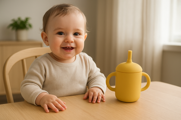 Vaso de silicona para bebes