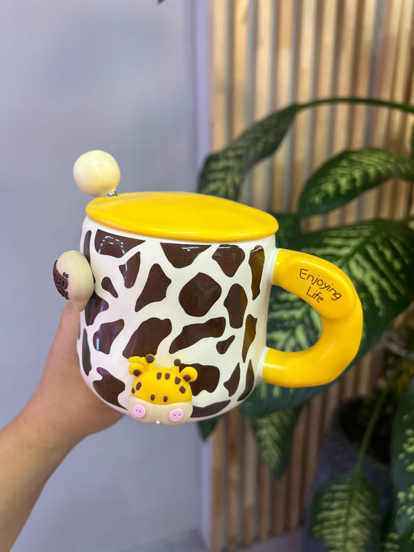 Mug con tapa y cuchara
