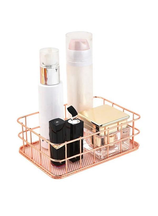 Organizador metalico oro rosa
